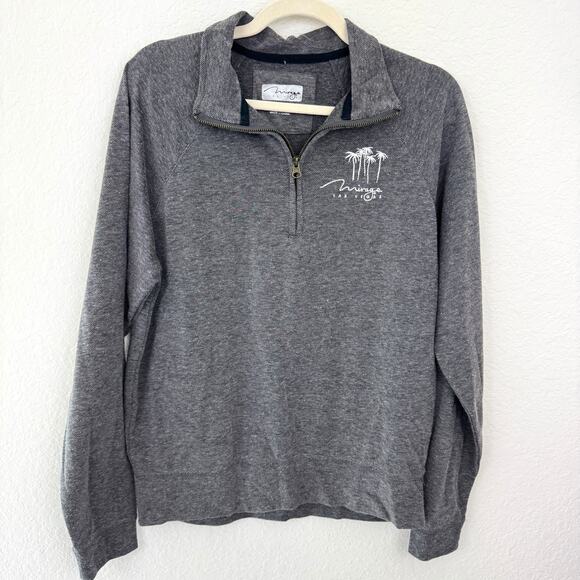 Las Vegas Mirage Resort Hotel Quarter Zip Pullover Top Sz M Permanently Closed - Picture 1 of 6